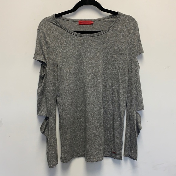 N:philanthropy grey cut out long sleeve top - Picture 2 of 6